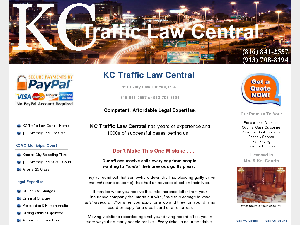 website screenshot