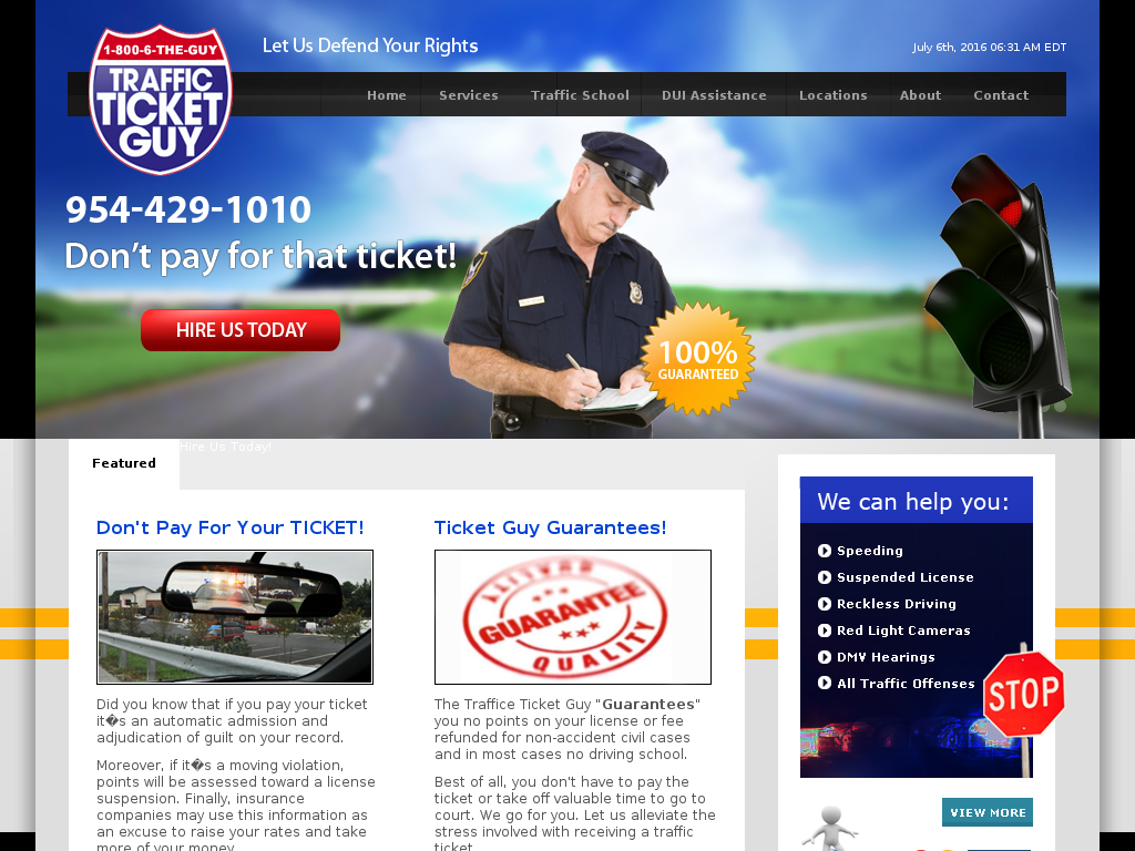 website screenshot