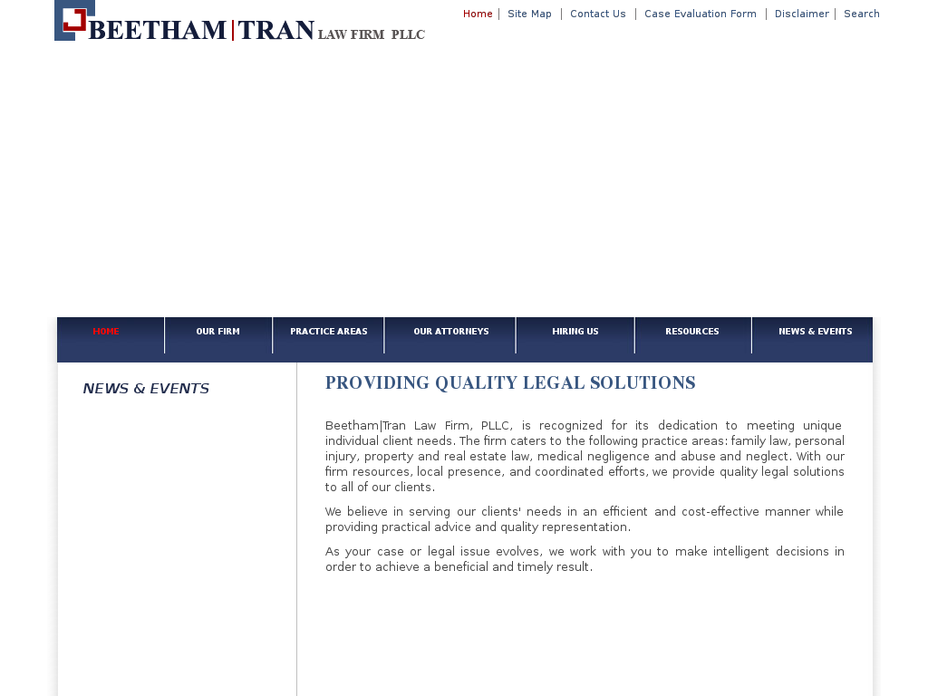 website screenshot