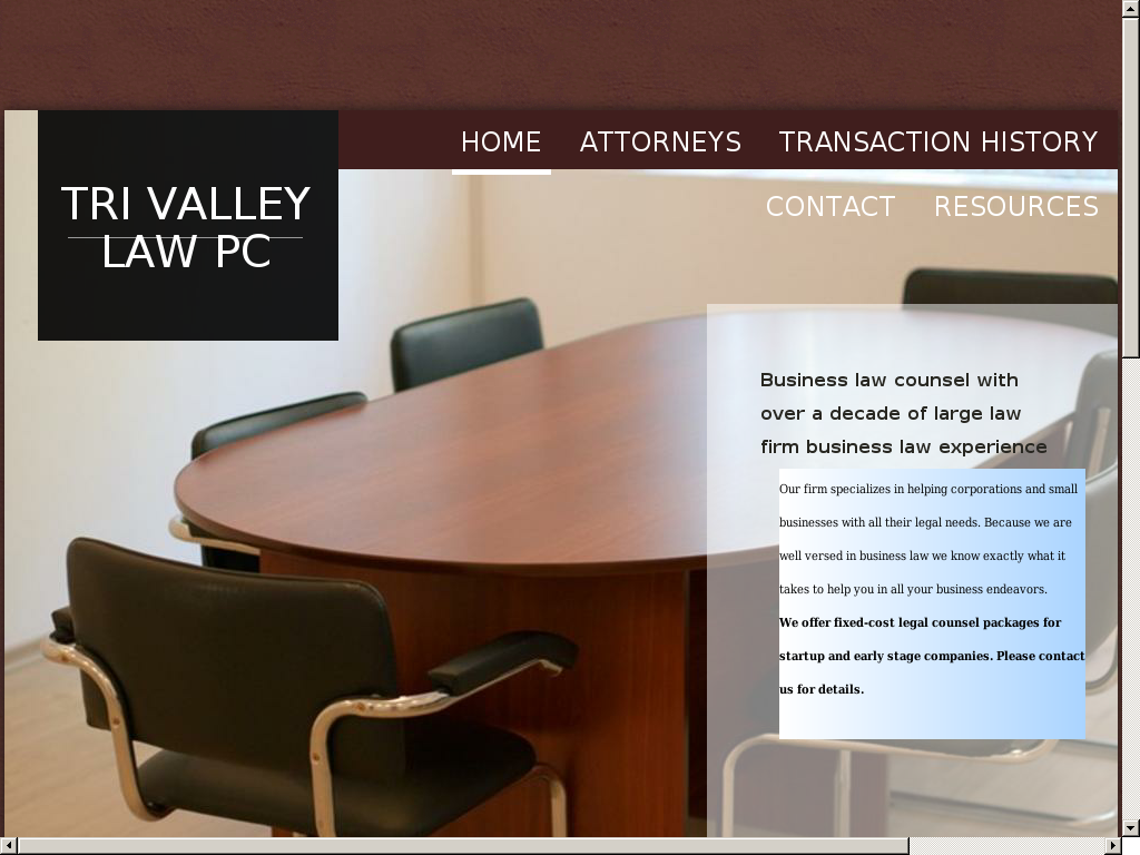 website screenshot