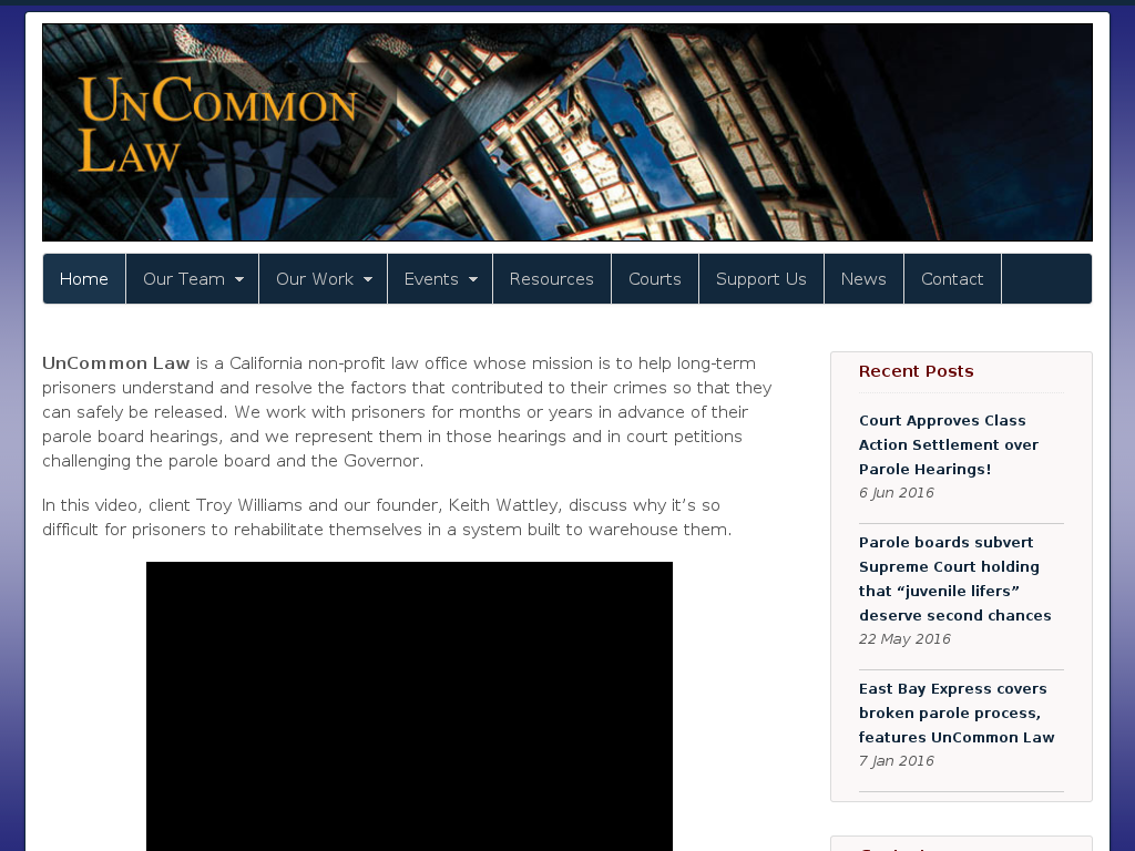 website screenshot