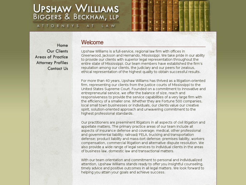 website screenshot