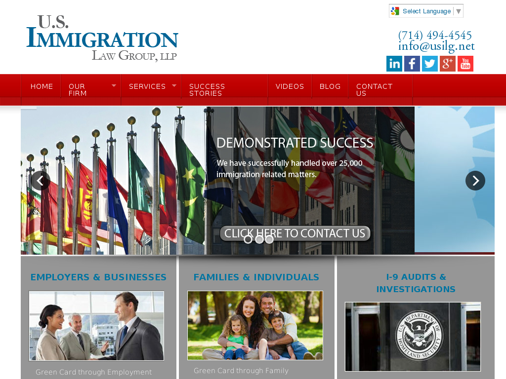 website screenshot