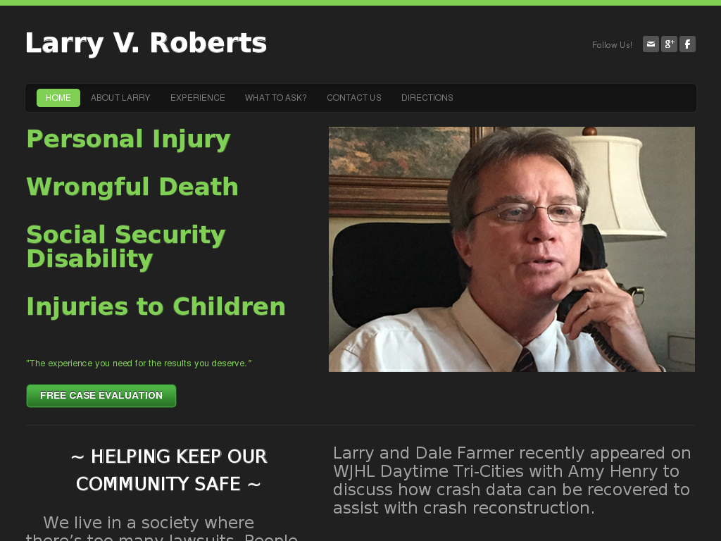 website screenshot