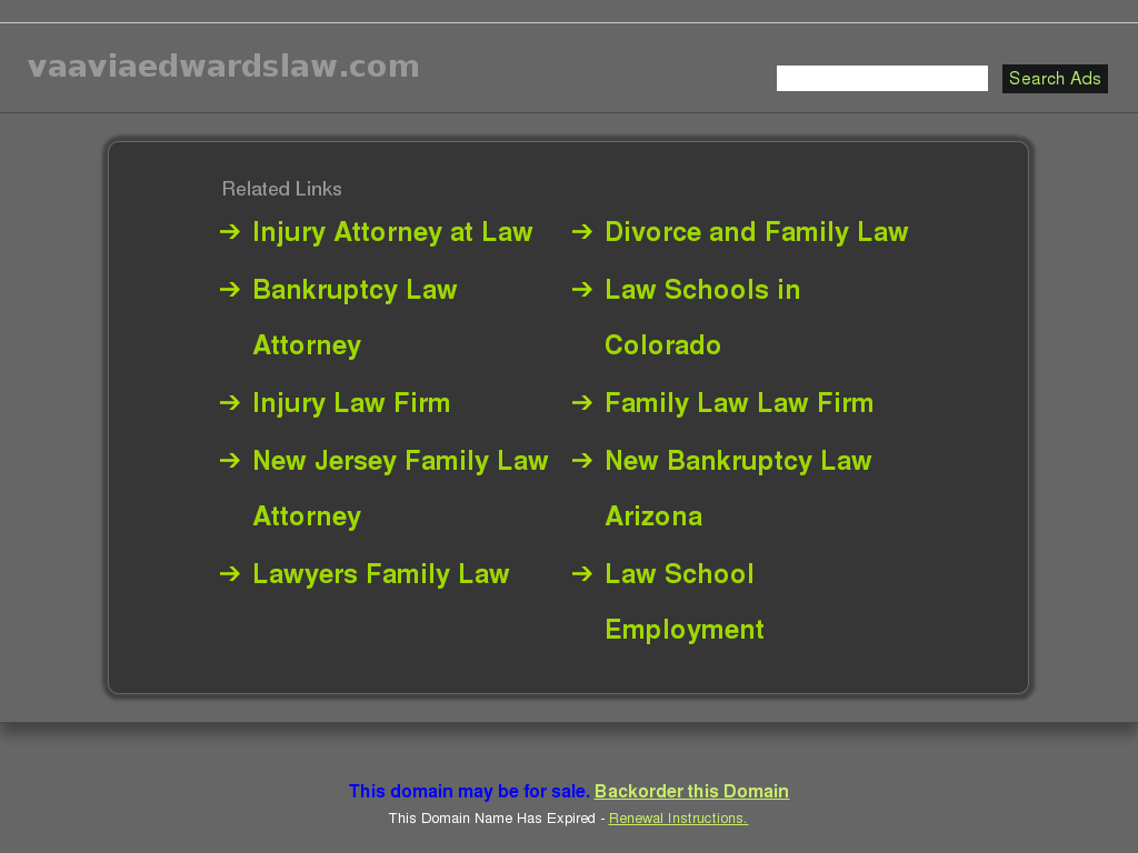 website screenshot