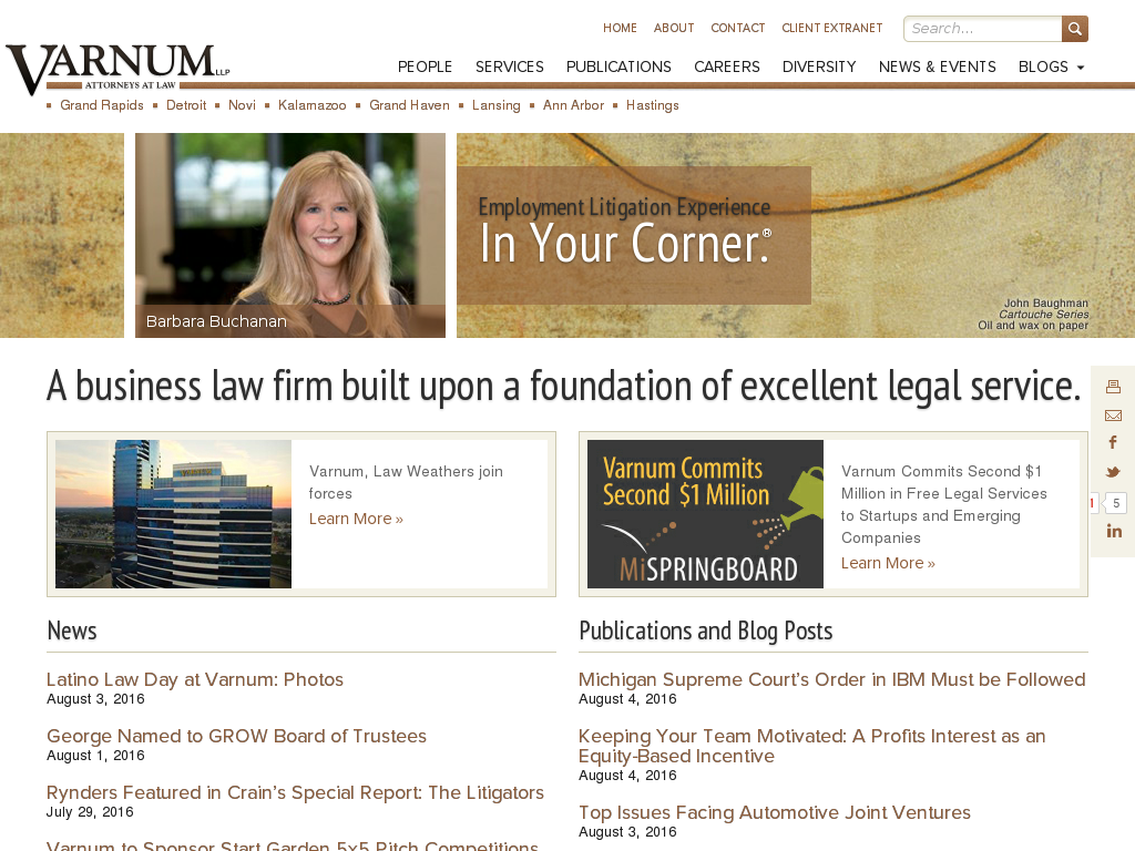 website screenshot