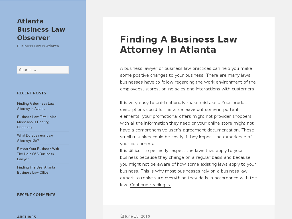 website screenshot