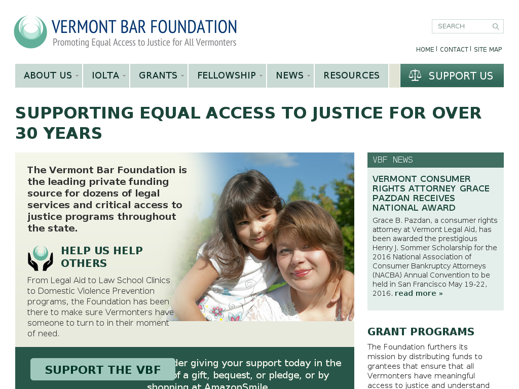 website screenshot