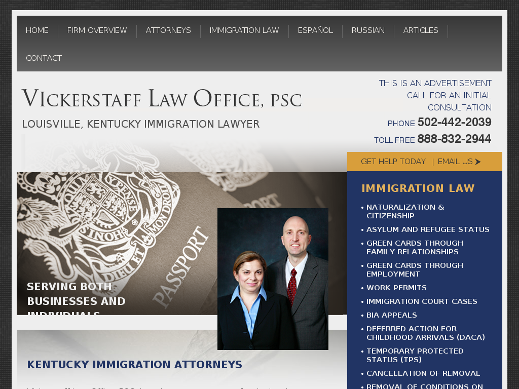 website screenshot