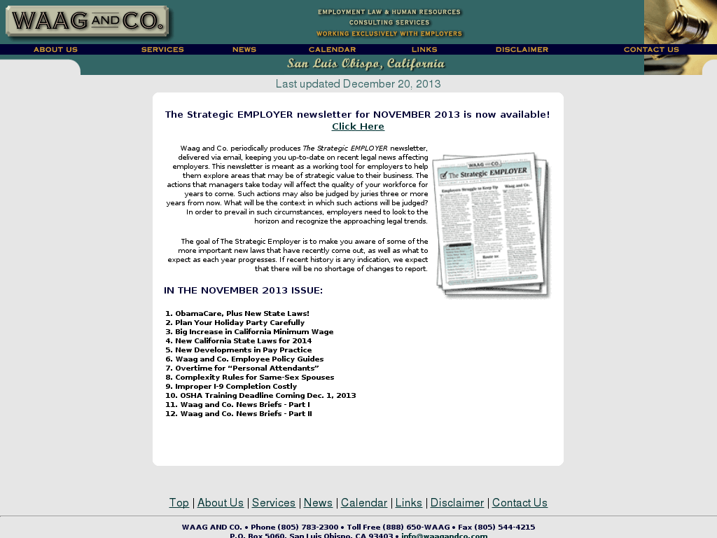 website screenshot