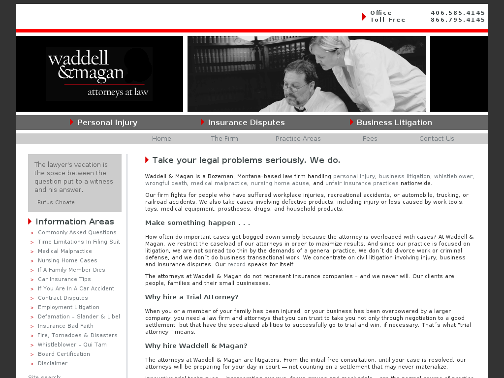 website screenshot