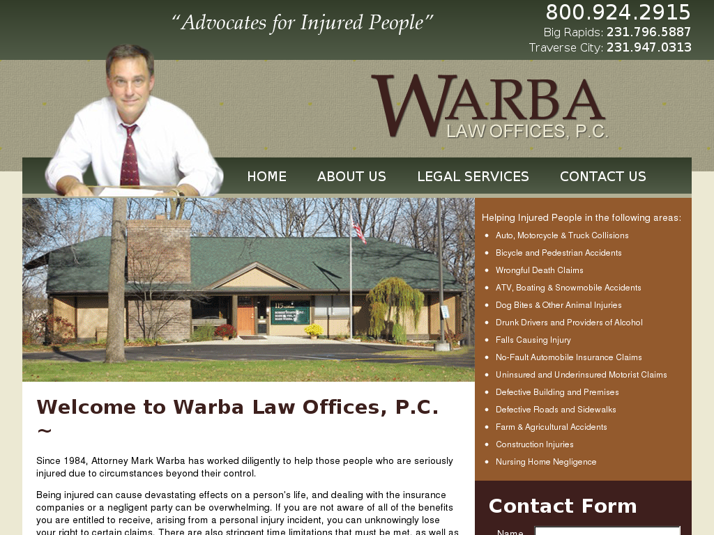 website screenshot