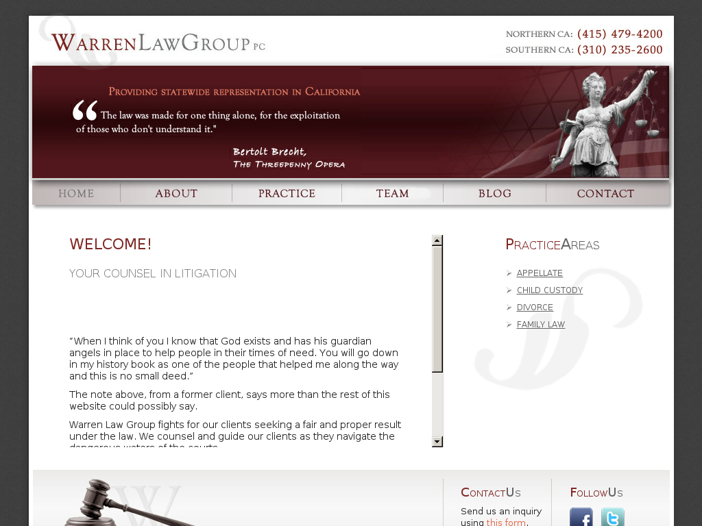website screenshot
