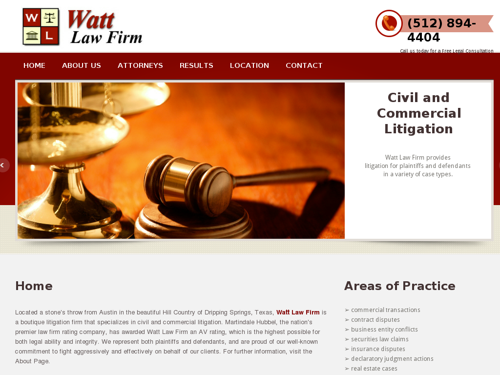 website screenshot