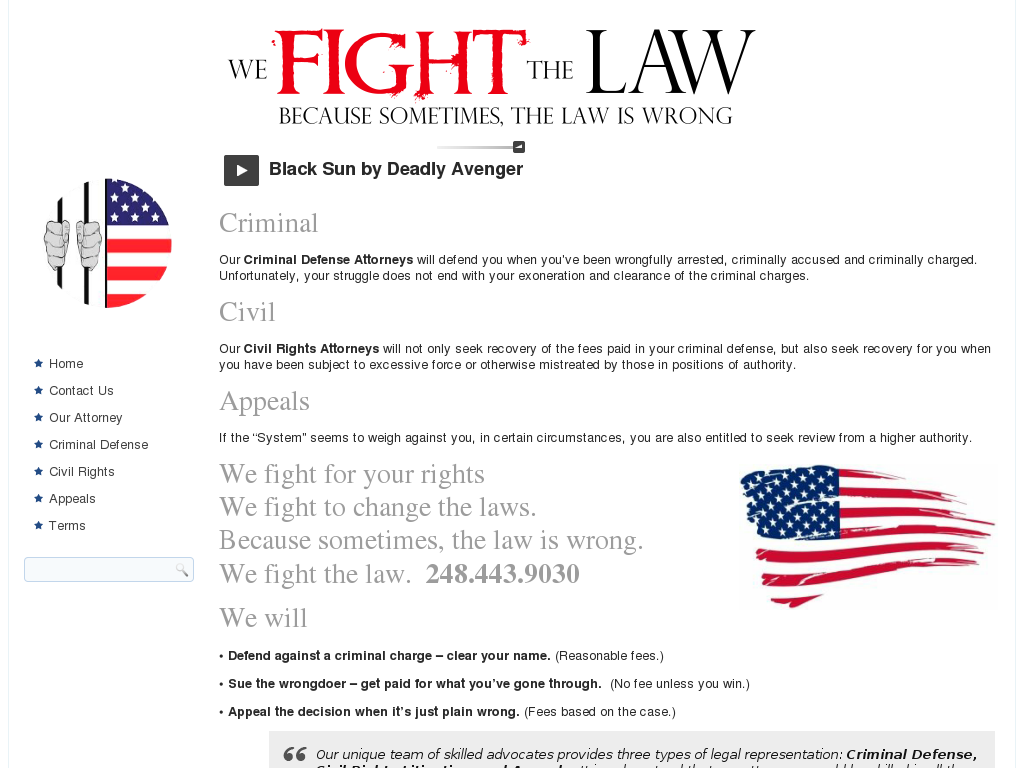 website screenshot