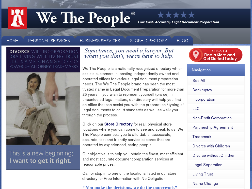 website screenshot