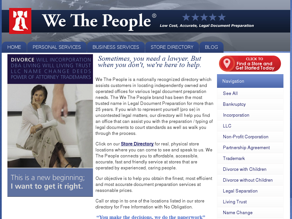 website screenshot