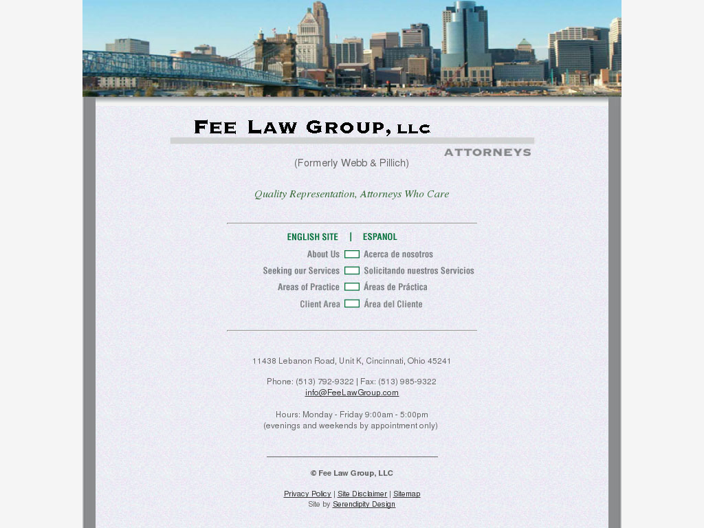 website screenshot