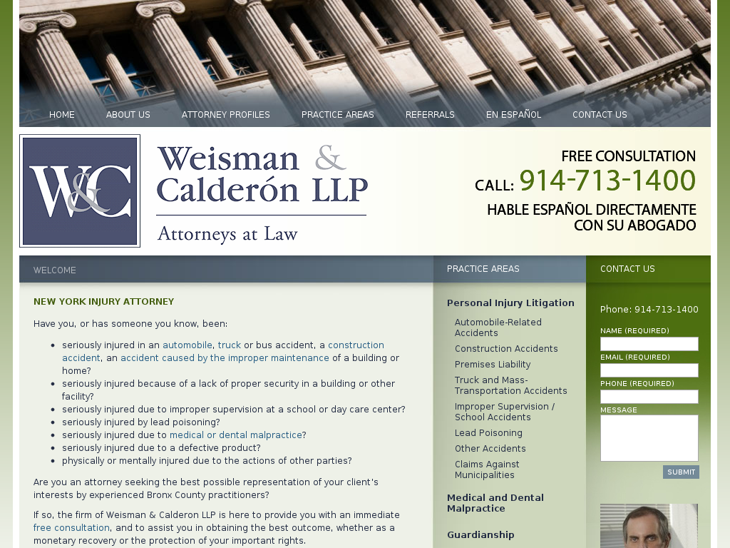 website screenshot