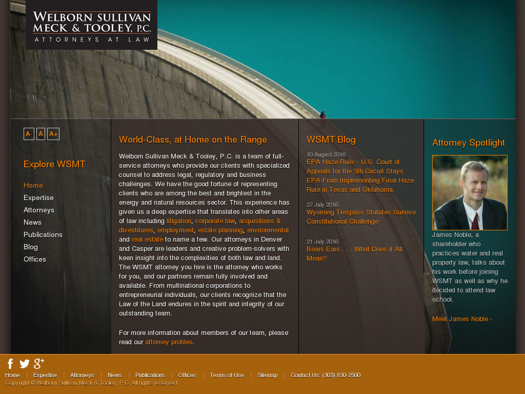 website screenshot