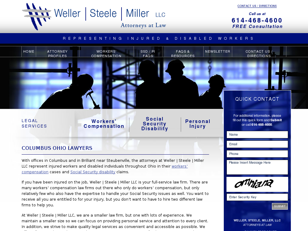 website screenshot