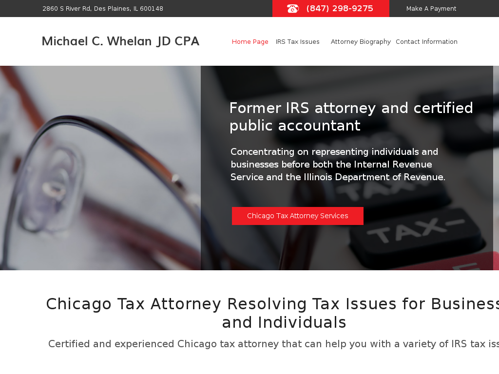 website screenshot