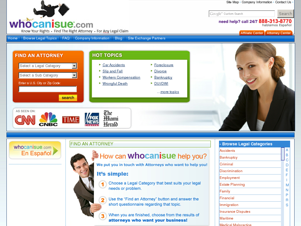 website screenshot