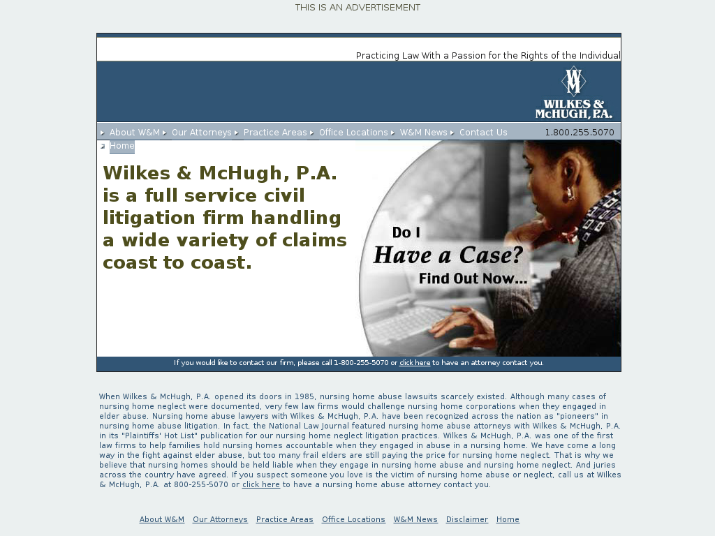 website screenshot