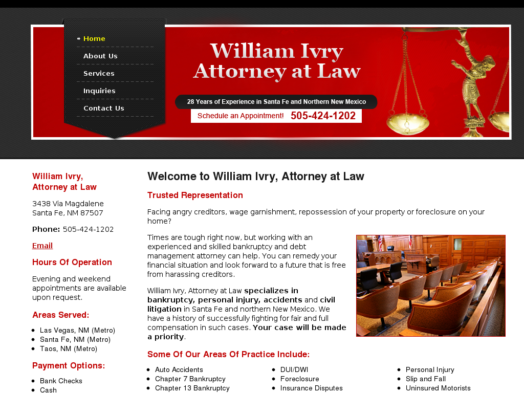 website screenshot