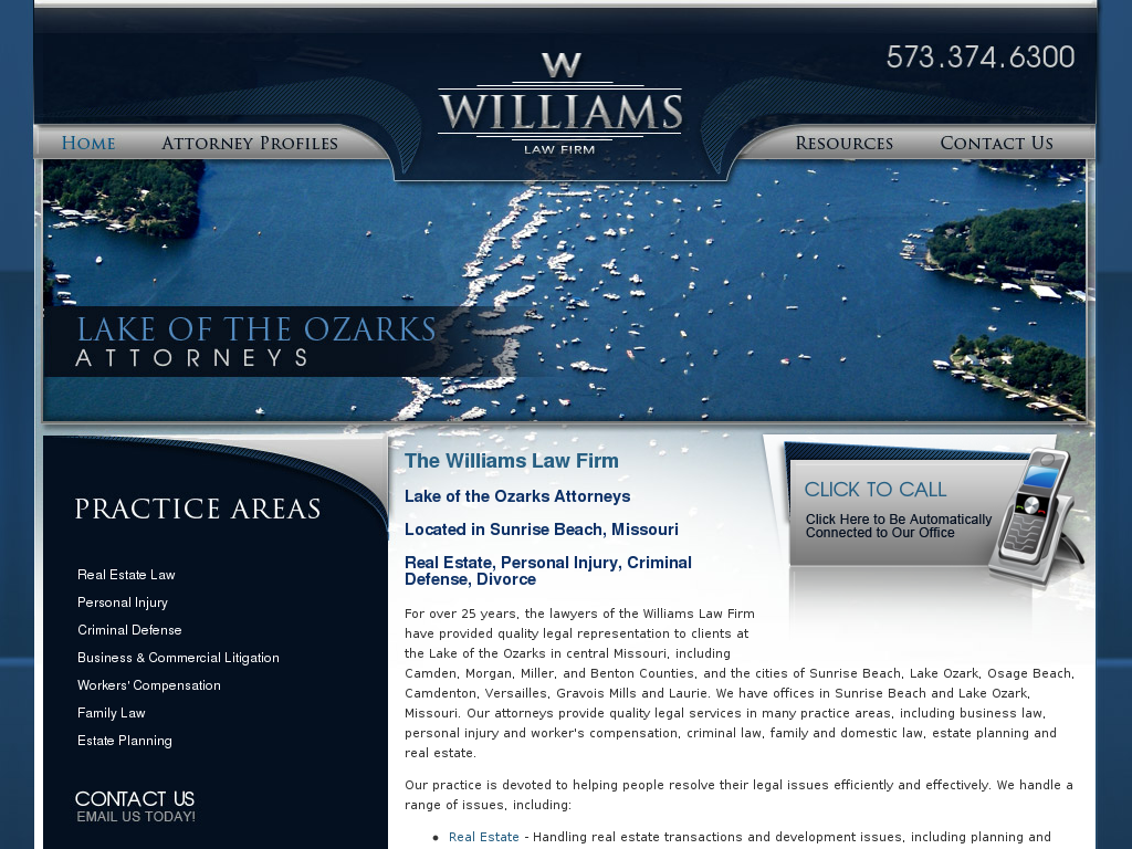 website screenshot
