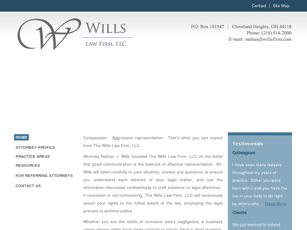 website screenshot