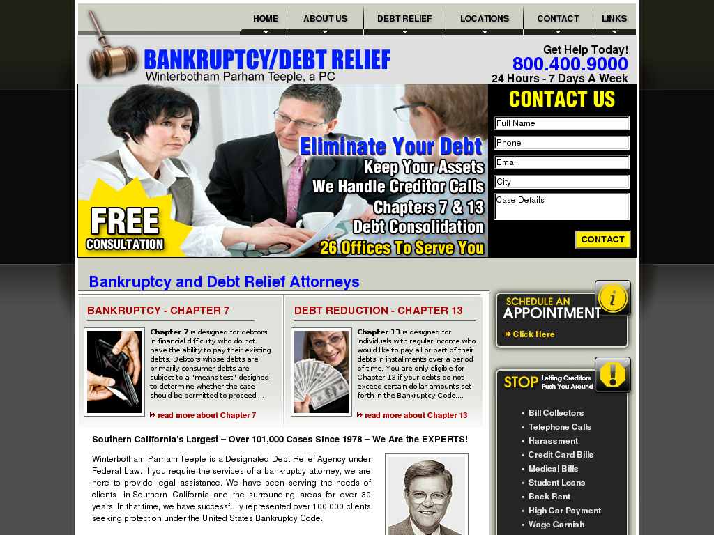 website screenshot