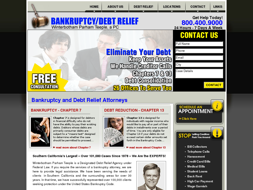 website screenshot