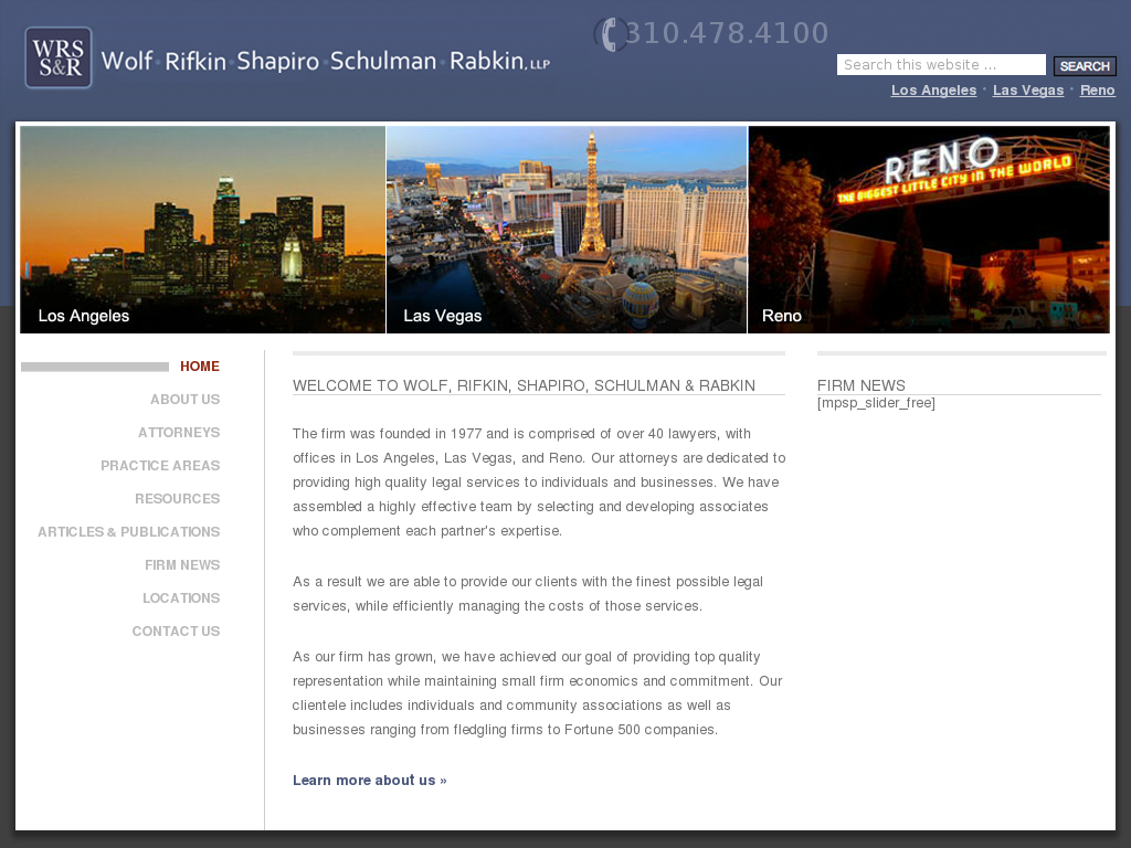 website screenshot