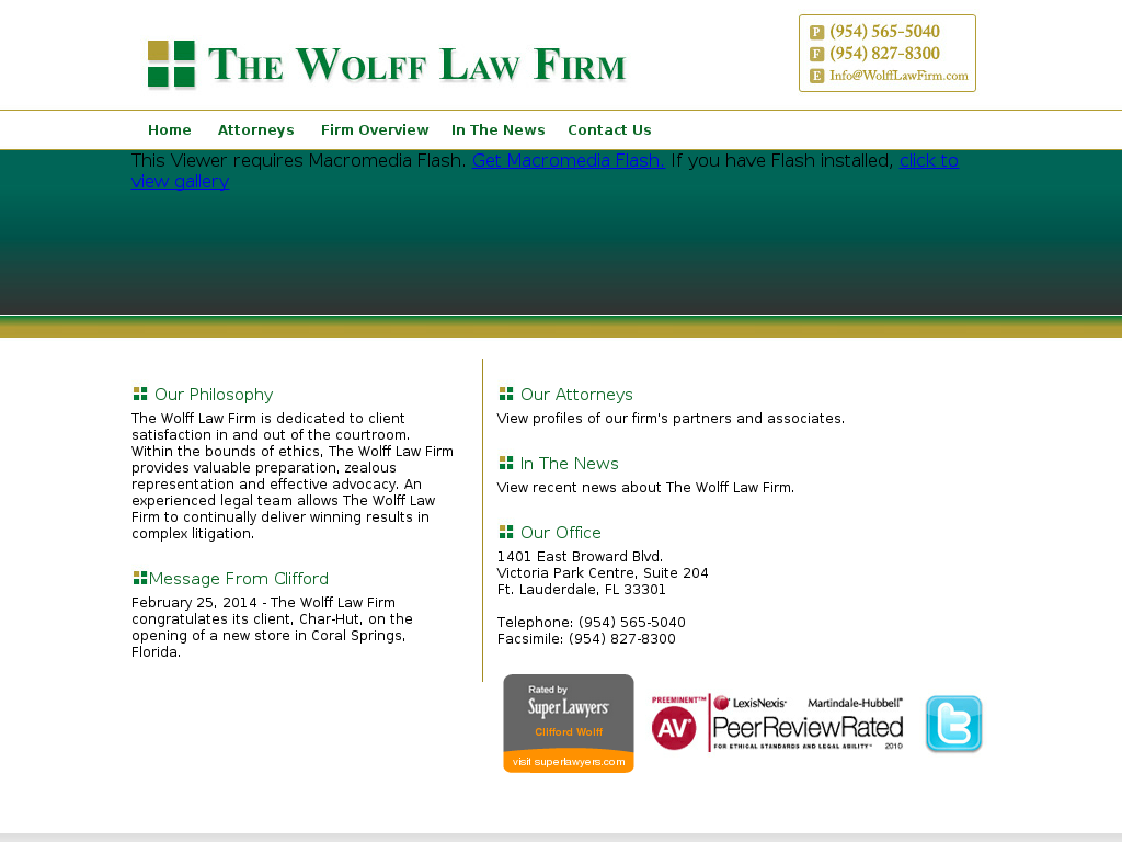 website screenshot