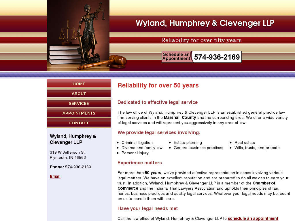 website screenshot