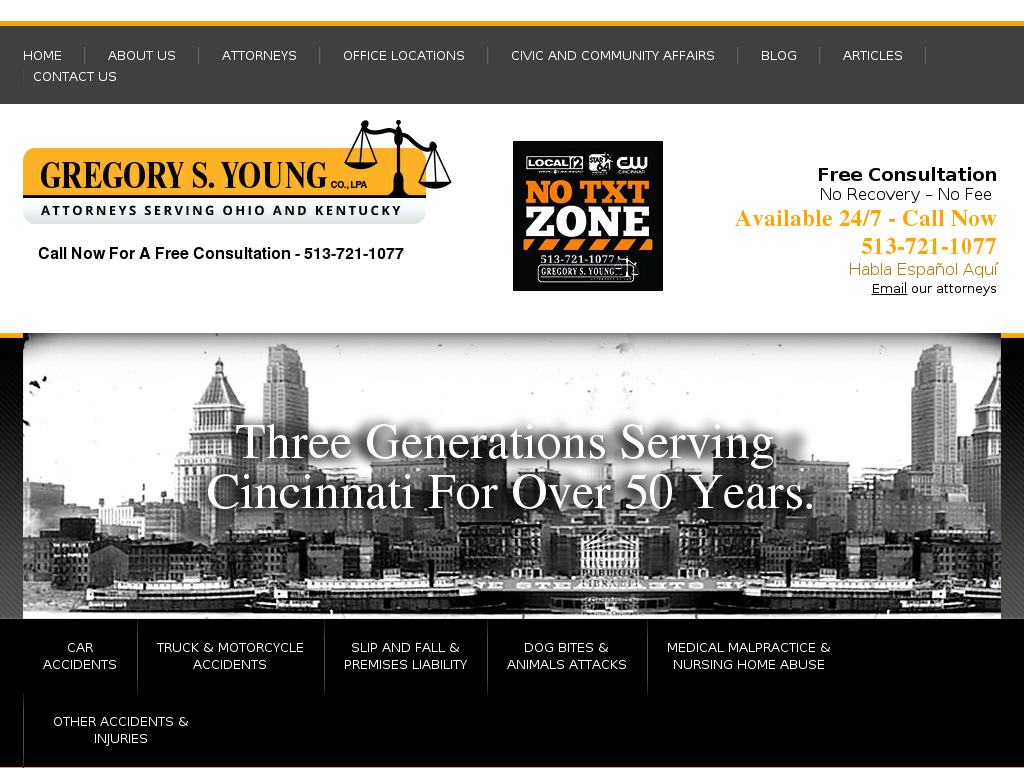 website screenshot