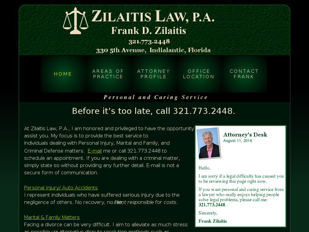 website screenshot