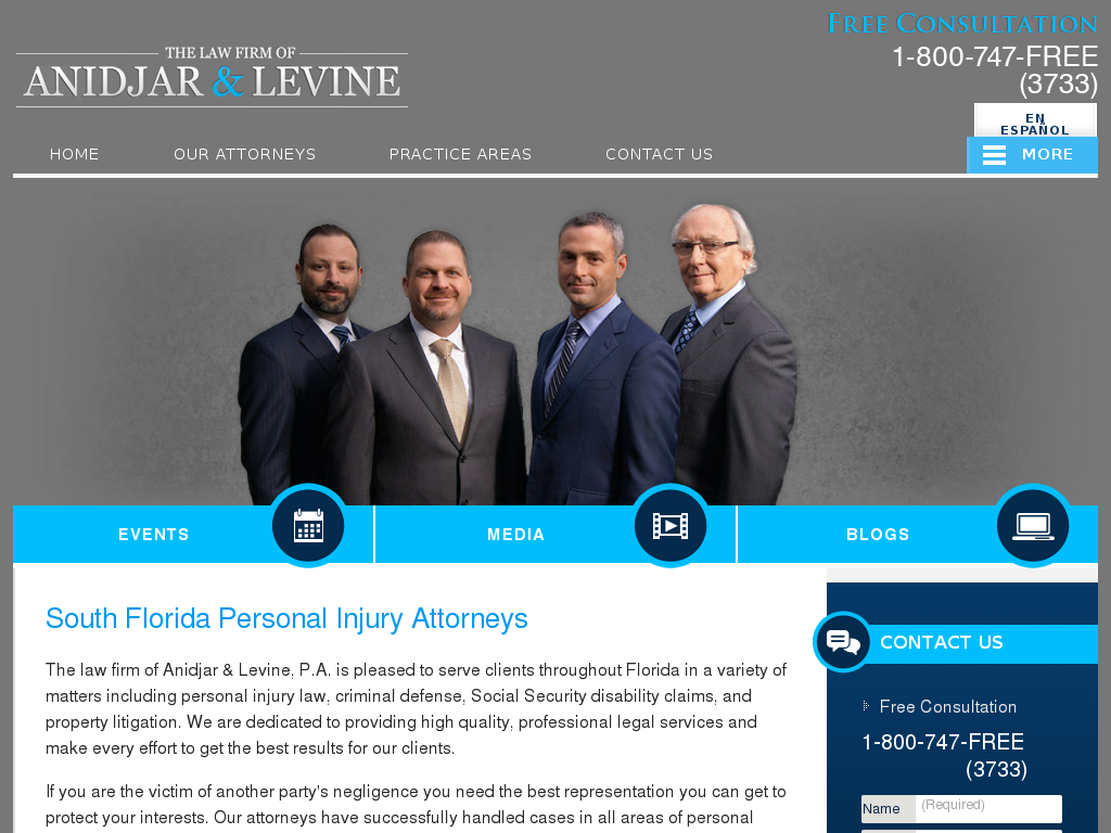website screenshot