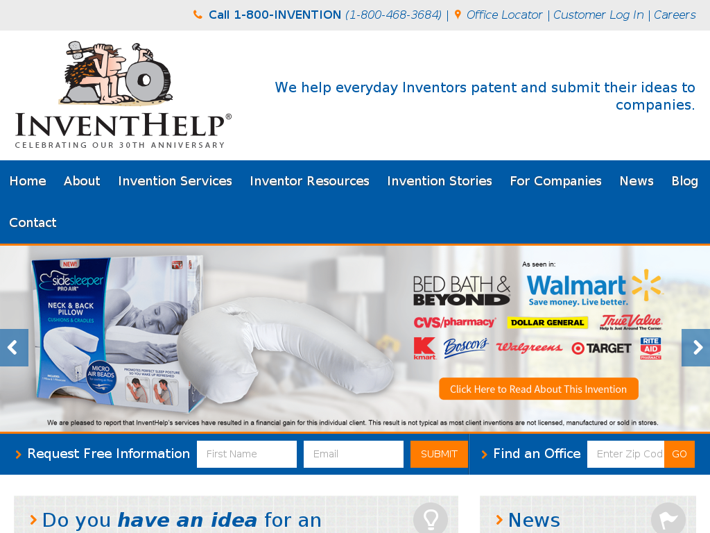 website screenshot
