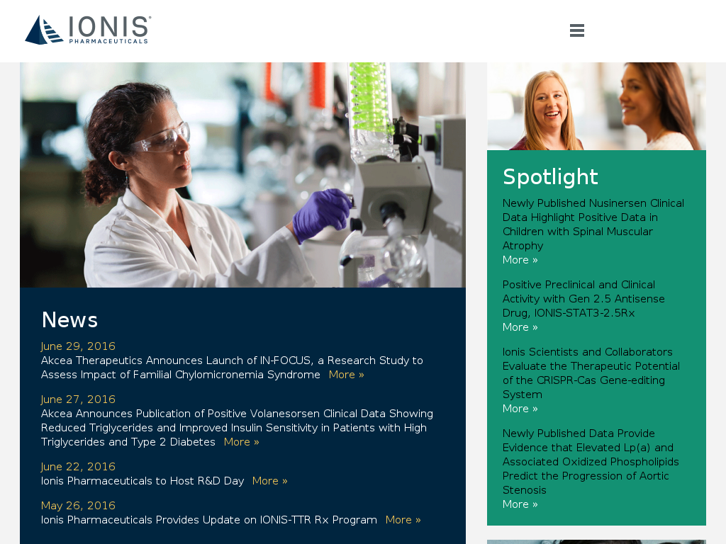 website screenshot
