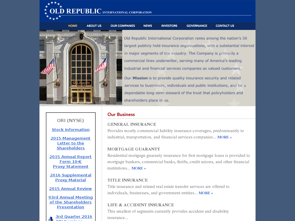 website screenshot