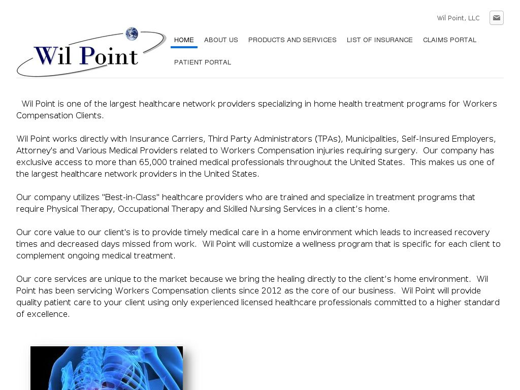 website screenshot