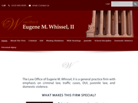 EUGENE WHISSEL II website screenshot