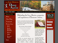 DOUG AARON website screenshot
