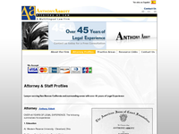 ANTHONY ABBOTT website screenshot