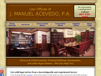 J MANUEL ACEVEDO website screenshot