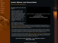 LEWIS ADAMS website screenshot