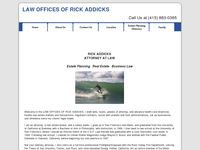 RICK ADDICKS website screenshot