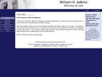 WILLIAM ADKINS website screenshot
